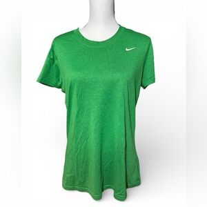Nike Women's Vibrant Heather Green Short Sleeve Tee, size L